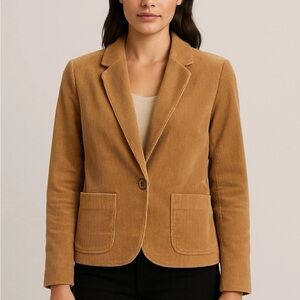 Vintage Country Suburbans Chunky Corduroy Tan Jacket Women’s Medium Made In USA